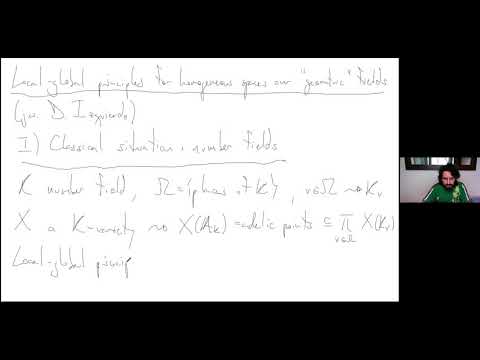 Giancarlo Lucchini Arteche - Local-global principles for homogeneous spaces over ¨geometric¨ fields