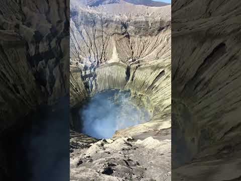 Inside a volcano crater #shorts