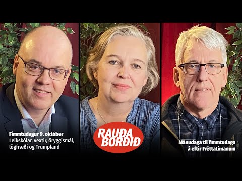 Leikskólar, vextir, öryggismál, lögfræði og Trumpland