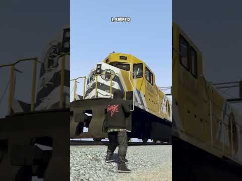 Gta V - Experiment Stopping Trains in Gta 5#shorts #gtav
