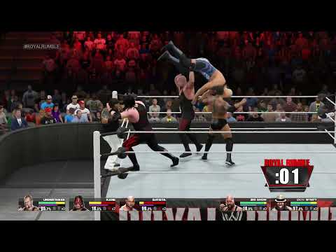 WWE 2K15 Gameplay - 30-Man Royal Rumble Match (No Commentary)