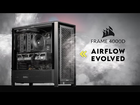 Corsair Frame 4000D: Huge Airflow, Low Cost! | RTX 5070 Blackout PC Build