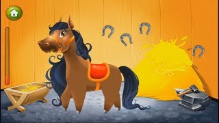 In the farm Animals for children Educational video Kids games