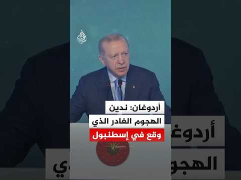 أردوغان: ندين الهجوم الغادر الذي وقع في إسطنبول