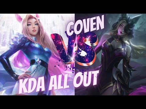 K/DA ALL OUT Ahri VS COVEN Ahri l Skin Comparison