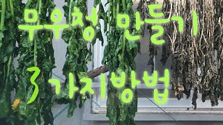 #무우청(시래기) 3가지 만드는 방법