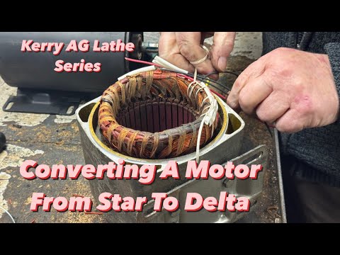 Motor Star To Delta Conversion - Kerry AG Lathe