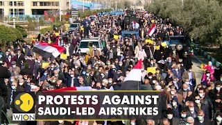 Gritos de 'Morte à América' em Teerã enquanto protestos contra ataques aéreos liderados pela Arábia Saudita | Notícias em inglês