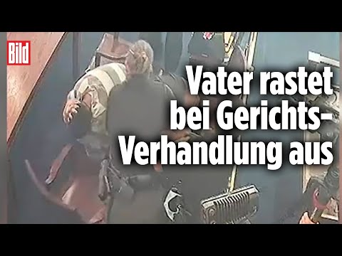 Angriff in Gerichtssaal: Mann greift Mörder seines Sohnes an