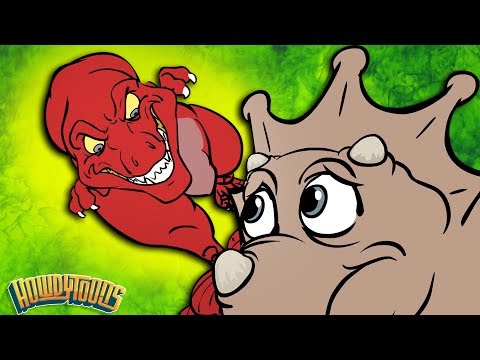 Volcano & Dinosaur Battles | Dinosaur Story Season 1 | Dinosaur Songs from Howdytoons