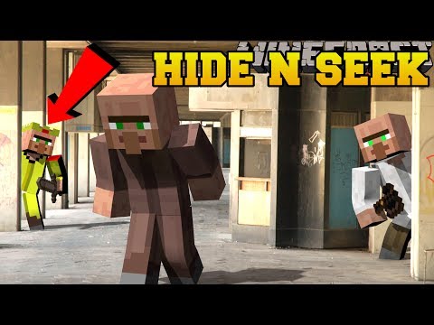 Minecraft: VILLAGERS HIDE AND SEEK!! - Morph Hide And Seek - Modded Mini-Game