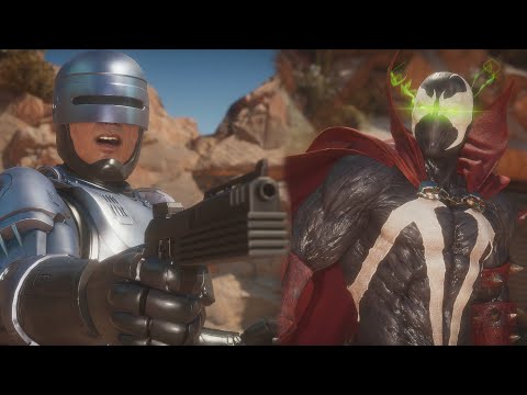 RoboCop Doesn't Like Spawn's Bad Language | RoboCop 2 Reference - Mortal Kombat 11