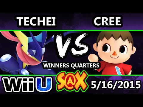 S@X Arcadian - Techei (Greninja) Vs. Cree (Villager) SSB4 Winners Quarters - Smash Wii U - Smash 4
