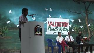 preview picture of video 'welcome speech on valedictory function 2013 - 14 batch'