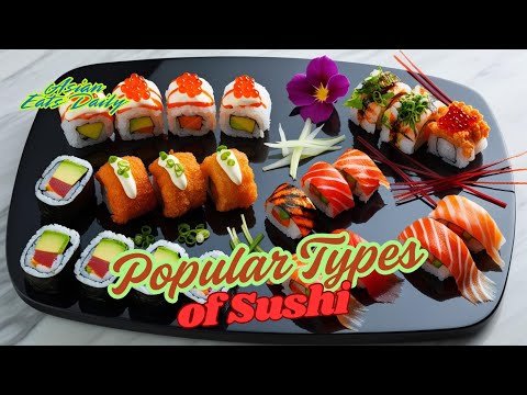 Popular Types of Sushi 🍣 | A Beginner’s Guide to Sushi Rolls, Nigiri, and More!