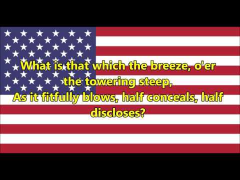 National anthem of the United States of America (lyrics)