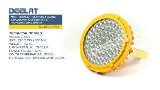 Maintenance Free Energy Saving Explosion Proof LED Lamps - 80W 270 x 350 x 350 mm