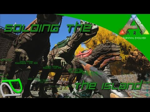 Fun with the Allosaurus pack!! Soloing the Ark S2E52