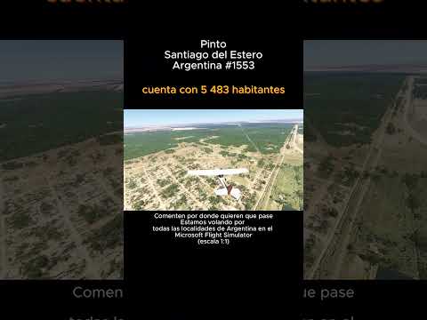 Pinto, Santiago del Estero desde el Microsoft Flight Simulator #Pinto #santiagodelestero #msfs