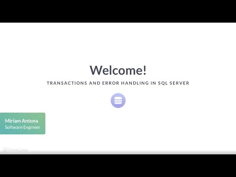Sql Server Tutorial Transactions And Error Handling In Sql Server