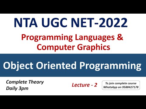 Object Oriented Programming Video Lecture - Crash Course for UGC NET ...