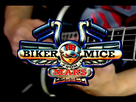 Biker Mice From Mars Intro Theme Song Guitar Cover (Instrumental Extended) TV Metal