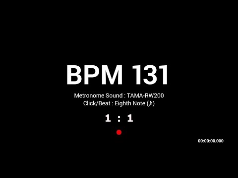 Metronome BPM 131 / TAMA-RW200 / 8th