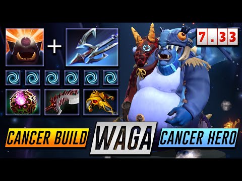 Waga Ogre Magi Cancer Build/Cancer Hero 7.33 Patch - Dota 2 Pro Gameplay [Watch & Learn]
