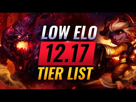 NEW TIER LIST For LOW ELO on Patch 12.17 - League of Legends