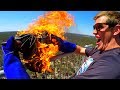 FIRE ANVIL Vs. DEODORANT CANS from 45 TOWER!!