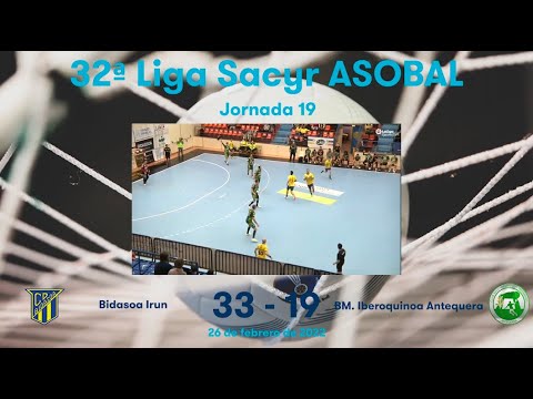 32ª Liga Sacyr ASOBAL J19: Bidasoa Irun - BM. Iberoquinoa Antequera 33-19