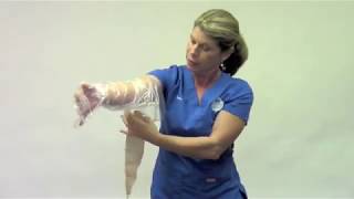 How to keep an arm Casts, PICC, IV, wound or dressing dry.