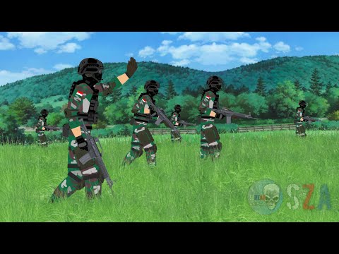 Pertempuran Epik: TNI vs OPM | Animasi Sticknodes | Animasi Perang