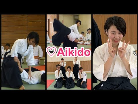 Aikido - Beautiful demonstration of high school girl