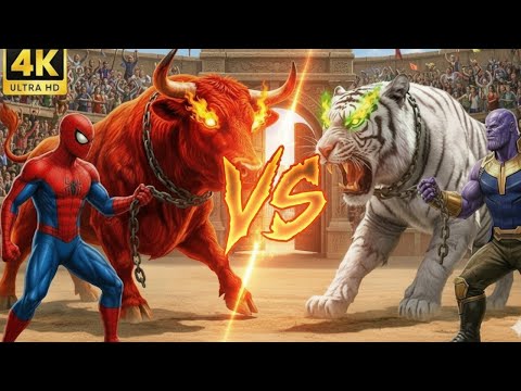 Thanos & Lion’s Ultimate Rampage 😱🔥 | A Fight the Arena Will Never Forget!#trending #youtube #animal