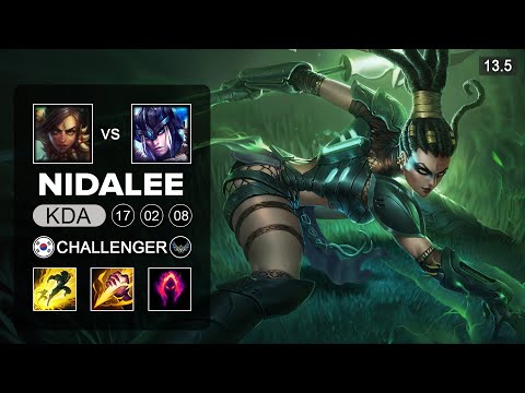 Nidalee vs Sejuani Jungle - KR Challenger - Patch 13.5 Season 13