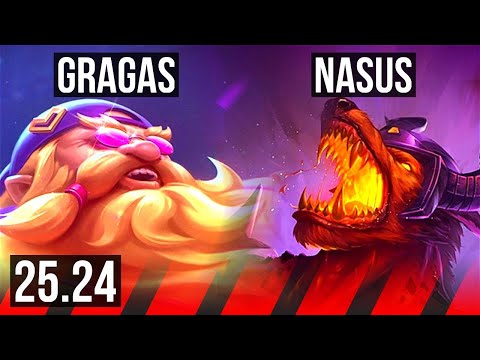 GRAGAS vs NASUS (TOP) | EUW Diamond | 25.24