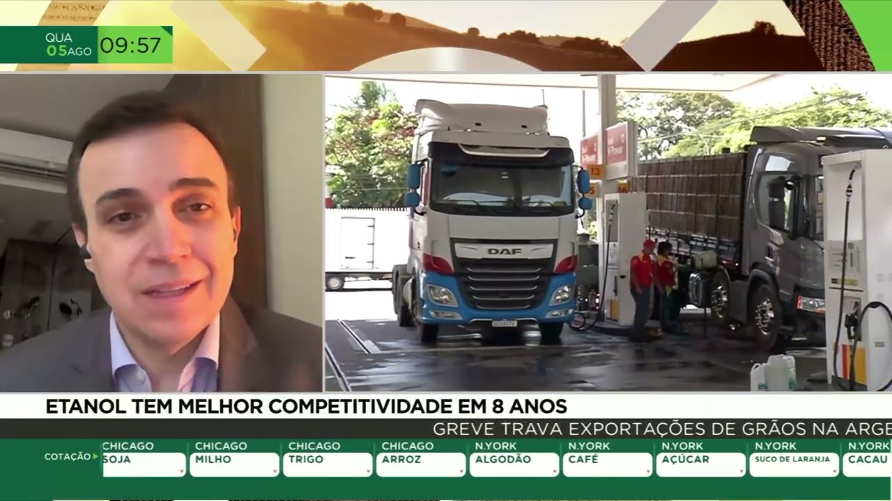 Etanol registra maior vantagem sobre a gasolina em oito anos