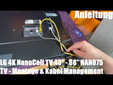 LG 4K NanoCell TV 43“ - 86” NANO75 TV with VA panel & Direct LED Installation & Cable Management ...