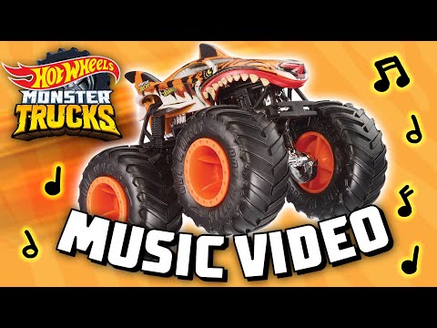 Official MUSIC VIDEO 🎶 | Fear the Frenzy 🐅🦈 ft. Monster Truck TIGER SHARK | Hot Wheels