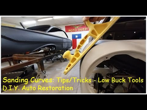 How to: Sanding curved body panels PERFECT!  Low Buck Tools, Tips,   Tricks  D.I.Y. Auto Restoration