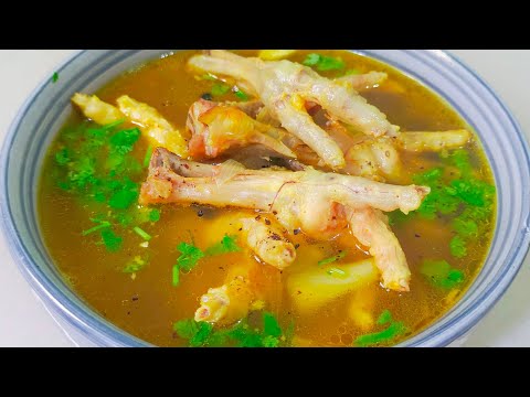 Chicken Feet Soup Winter Special/Healthy Chicken Yakhni Recipe........
