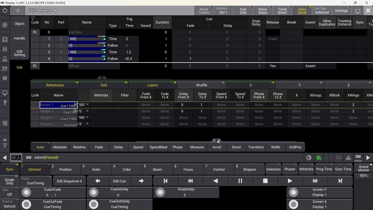GrandMA3 TUTORIAL   /CHASE+FLASH EFFECT/