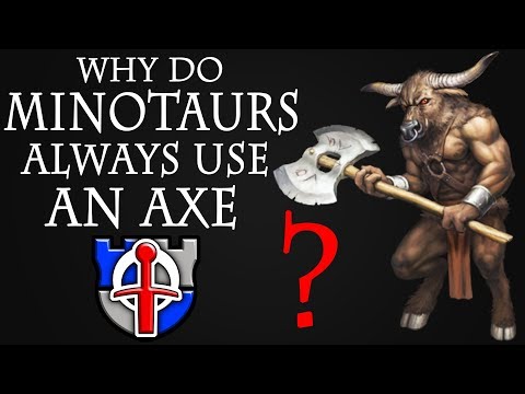 What medieval weapons would a Minotaur use in real life? FANTASY RE-ARMED