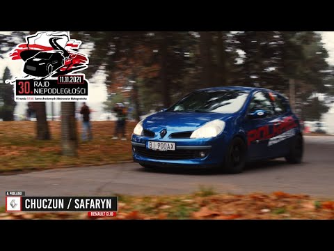 Chuczun / Safaryn - Renault Clio - 30 Rajd Niepodległości 2021