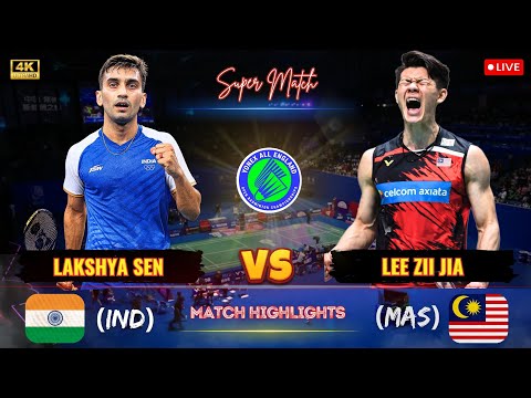 Super Match 🔴 Lakshya Sen (IND) vs Lee Zii Jia (MAS) All England Open Badminton 