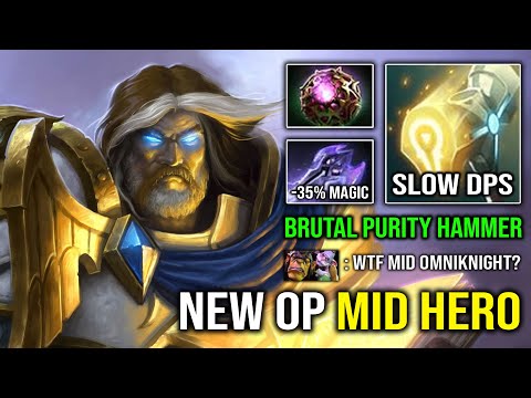 NEW OP MID HERO -38% Move Slow 1v5 Mage Slayer Omniknight EZ Bullying Everyone on Map Dota 2