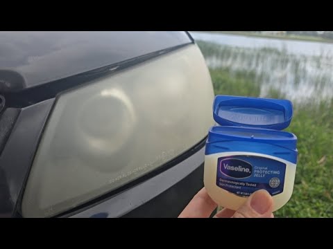 Machen Sie Ihre alten Scheinwerfer mit Vaseline in 1 Minute wieder wie NEU. Sie werden es nicht glau