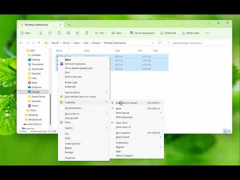 Copy files from multiple folders & paste them all at once in Windows