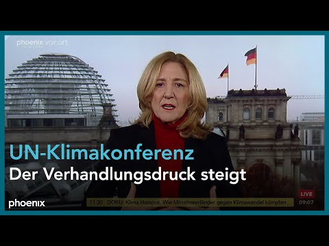 phoenix tagesgespräch mit Sabine Nallinger zur UN-Klimakonferenz am 17.11.25